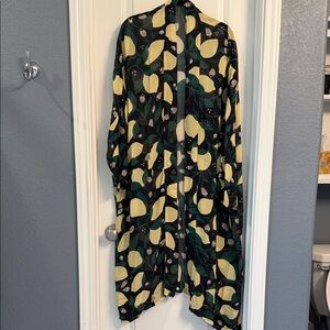Gudrun Sjõdén Leaf & Lemon Print Open Kimono